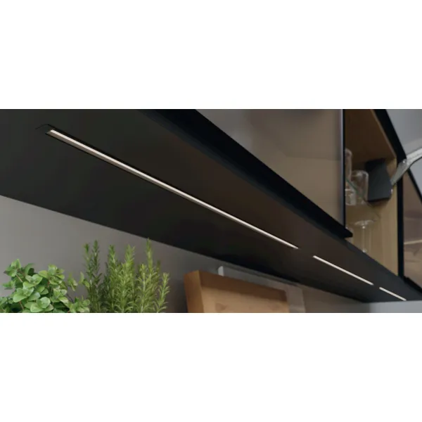 Profilis LED frezuojamas 1106 aliuminis L3000mm, juodas