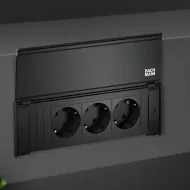 Rozečių blokas KAPSA S 2xCEE7/3, su dvigubu USB krovikliu, laidas L2000mm