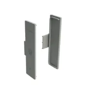 Endcaps 2 pcs. for double profile GOLA II, inner, black