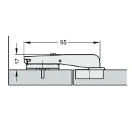 Lankstas 35° 90°/18mm, vienos plokštumos
