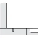 Concealed hinge, Häfele Duomatic Plus 110°, for standard blind corners