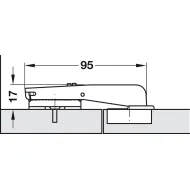Lankstas 35° 90°/18mm, vienos plokštumos SILENTIA 1