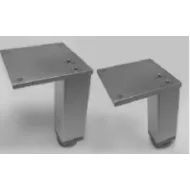 Furniture foot, aluminum, adjustable, 30x30mm H60mm