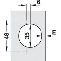 Lankstas 35° išorinis 165°, 0mm, 11