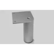Furniture foot, aluminum Ø40mm H200mm