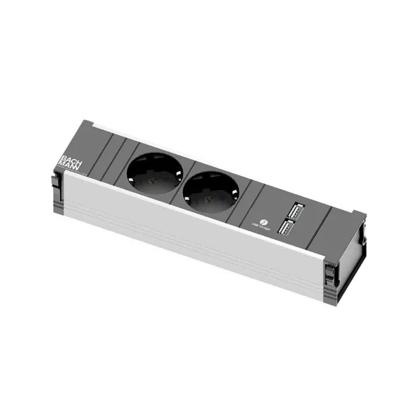 POWER FRAME 2xCEE7/3 1xUSB Charger Strom L0.2m GST18