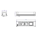 POWER FRAME 3xCEE7/3 short L0.2m