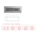 Rozečių blokas POWER FRAME 4xCEE7/3, 2 tušti moduliai, aliuminis, laidas L200mm, GST18