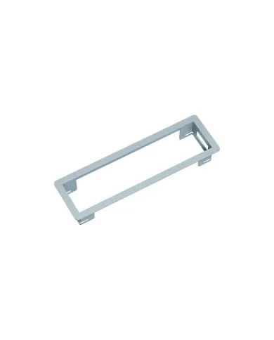 POWER FRAME mounting frame white aluminium, RAL9006 3-way