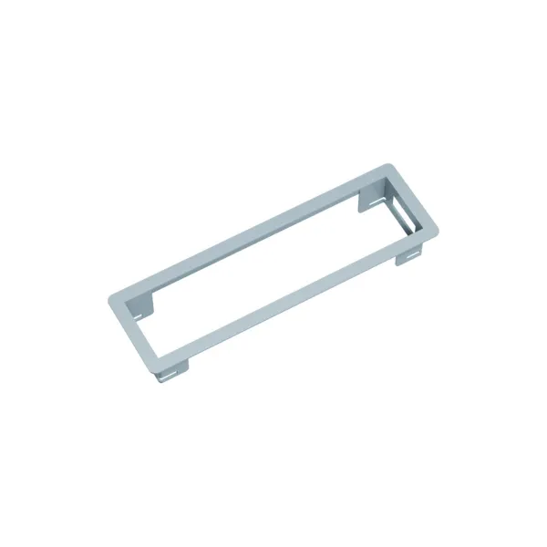 POWER FRAME mounting frame white aluminium, RAL9006 3-way