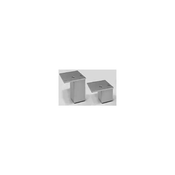 Furniture foot, aluminum 45x45mm H200mm