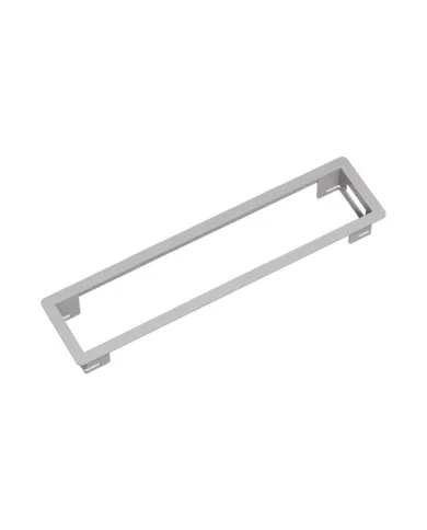 POWER FRAME mounting frame White aluminium RAL9006, 6-way