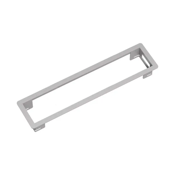 Rėmelis POWER FRAME 6 dalių rozečių blokui, L369mm, aliuminis RAL9006