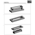 POWER FRAME mounting frame White aluminium RAL9006, 6-way
