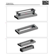 POWER FRAME mounting frame White aluminium RAL9006, 6-way