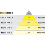 Šviestuvas LED1154 12V 3W natūrali balta šviesa 4300K plienas