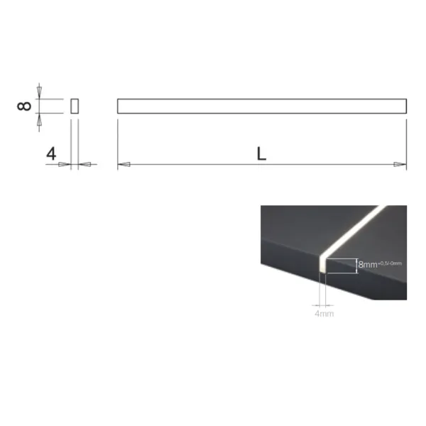 Juosta FLEXYLED SE H4 L1000mm, 24V 9,6W/m šilta balta šviesa 3100K