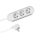 Rozečių blokas SMART 3xCEE7/3 balta laidas L1500mm