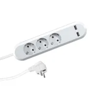 Power distributing unit SMART 3xCEE7/3 1xUSB Charger L1.5m CEE7/7