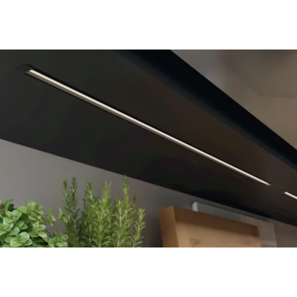 Profilis LED frezuojamas 1106 aliuminis L3000mm, matinis chromas