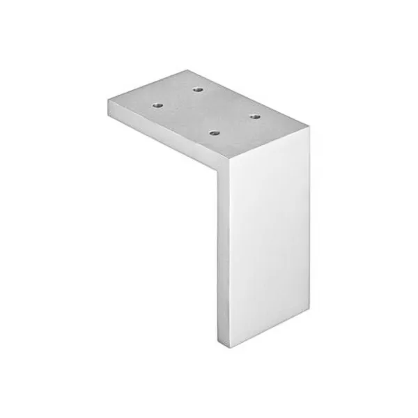 Furniture foot, aluminum 10x60mm H100mm