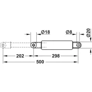 Spyruoklė dujinė 80kg