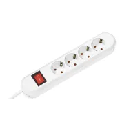 Power distributing unit SMART 4xCEE7/3 white 1xSwitch power L1.5m CEE7/7