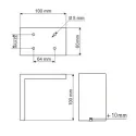 Furniture foot, aluminum, adjustable, 10x60mm H100mm