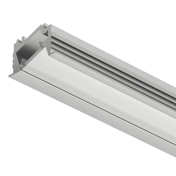 Profilis LED frezuojamas 1106 aliuminis L3000mm, matinis chromas