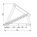 Rear double bed lifting mechanism