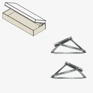 Rear double bed lifting mechanism