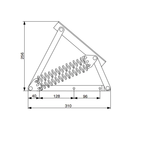 Rear single bed lifting mechanism