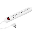 Power distributing unit SMART 6xCEE7/3 white, 1xSwitch power L3m CEE7/7