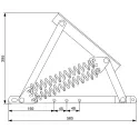Rear single bed lifting mechanism