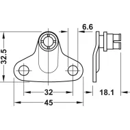 Tvirtinimas Maxi mechanizmui prie korpuso