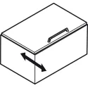 Lid stay, Maxi up, for lids made of wood or with aluminium frame
