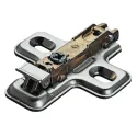 Cruciform mounting plate, Häfele Duomatic SM, steel, with chipboard screws