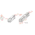 Hinge for aluminum profile, full overlay, 0mm SALICE