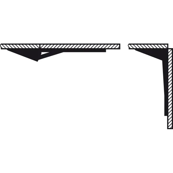Bracket, For table extension, folding