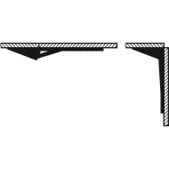 Bracket, For table extension, folding