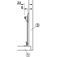 Flap stay with braking mechanism, for wooden flaps, adjustable braking effect