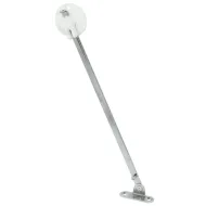 Flap stay with braking mechanism, for wooden flaps, adjustable braking effect