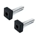 Adjustable feet M8 Ø20mm CUBE black 2 pcs
