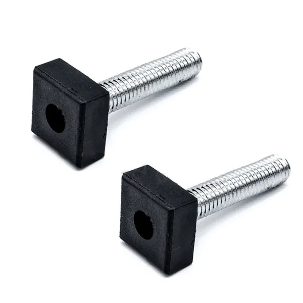 Adjustable feet M8 Ø20mm CUBE black 2 pcs