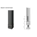 Atrama reguliuojama M8 Ø20mm, CUBE juoda (2 vnt.)