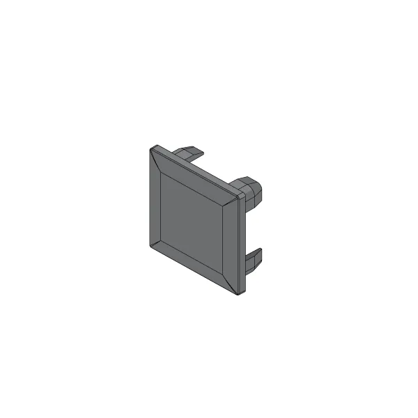 Dangtelis 18x18mm, atraminis CUBE juoda (2 vnt.)