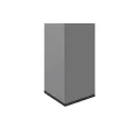Dangtelis 18x18mm, atraminis CUBE juoda (2 vnt.)