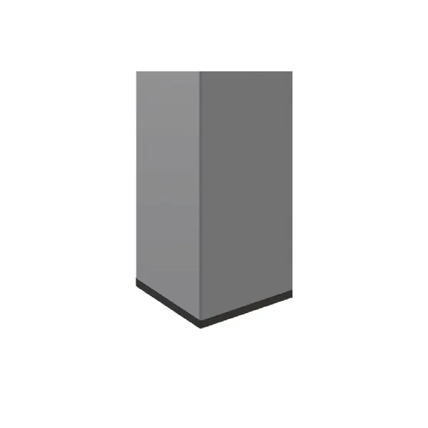 End cap 18x18mm supporting CUBE black 2 pcs