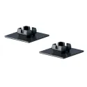 End cap 18x18mm cover CUBE black 2 pcs