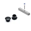 Dangtelis Ø10mm, juoda (2 vnt.)